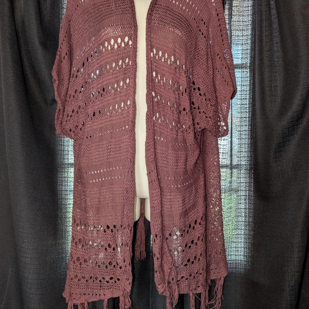 Love Mauve Knit Cardigan